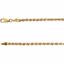 CH957:102:P 14kt Yellow 3mm Rope 16" Chain
