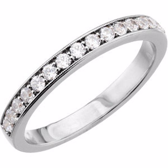 67706:101:P 14kt White 3/8 CTW Diamond Anniversary Band