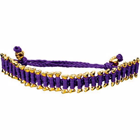 BRC625:111:P Purple Heart U Back&trade; Friendship Bracelet