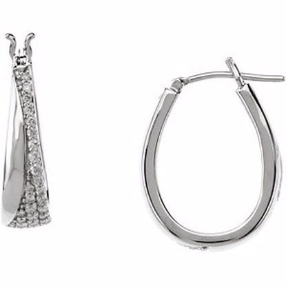 69256:100:P Diamond Hoop Earrings