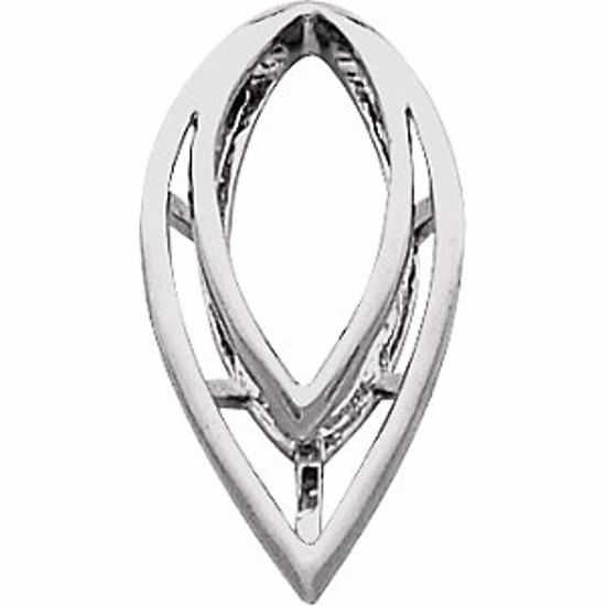 8398:24674:P Sterling Silver Pendant Enhancer