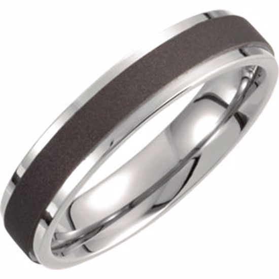 T809:102:P Titanium 5mm Oxidized Flat Band Size 7