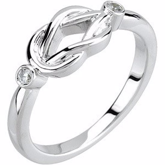 67736:1216110:P Diamond Knot Ring