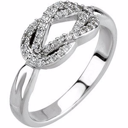 67737:1216100:P Diamond Knot Ring