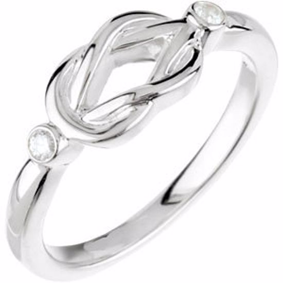 67741:121611:P Diamond Knot Ring