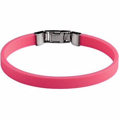 BRC450:100:P LifeLink&trade; Rubber Bracelet with Clasp