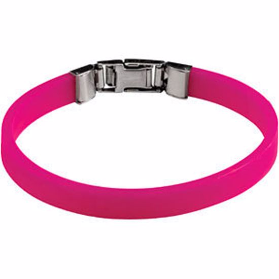 BRC450:101:P LifeLink&trade; Rubber Bracelet with Clasp