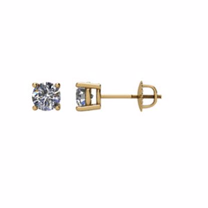 67542:102:P 1/2 CTW Diamond Threaded Post Stud Earrings