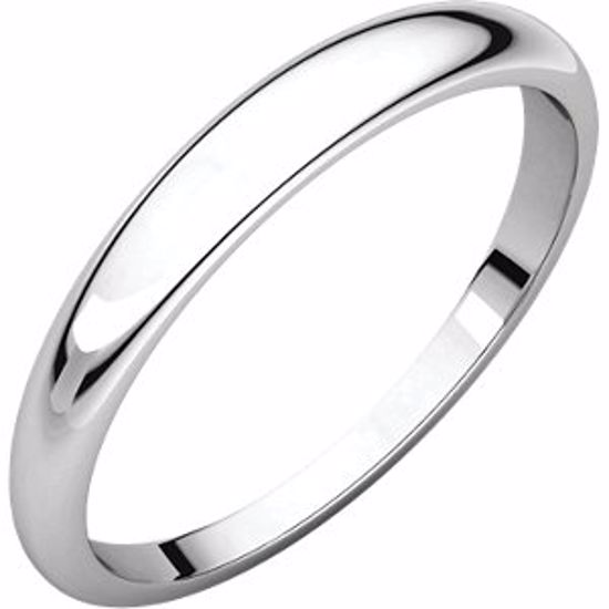 HRT7:146125:P Platinum 3mm Half Round Tapered Band