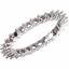 121653:60023:P Platinum 2.4mm Round 27-Stone Eternity Band Mounting Size 7.5