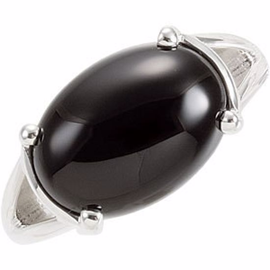 61382:71480:P Genuine Onyx Ring