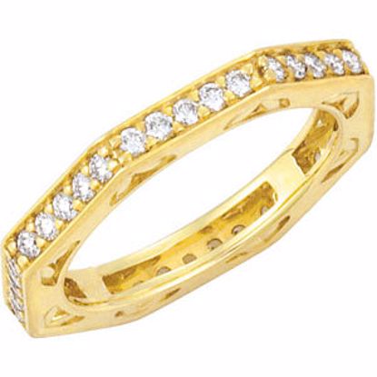 65525:60010:P 14kt Yellow 3/4 CTW Diamond Anniversary Band Size 7