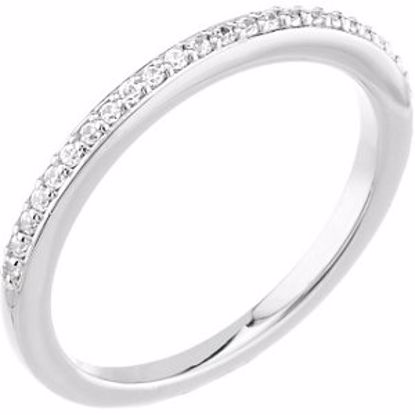 67793:102:P 14kt White 1/8 CTW Diamond Band