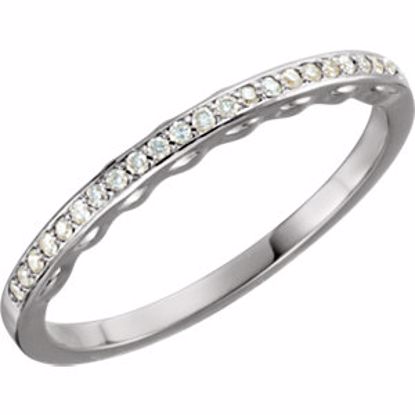 67787:100:P 14kt White 1/8 CTW Diamond Band