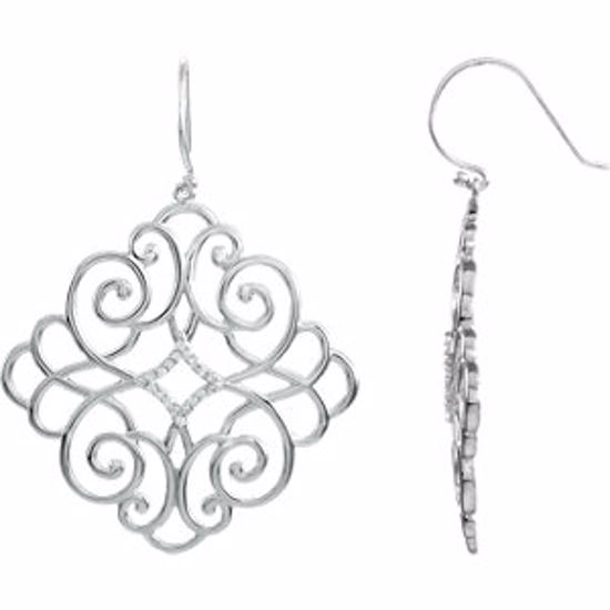 69284:84740:P Filigree Scroll Earrings