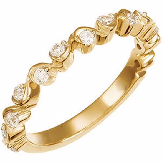 67810:101:P 14kt Yellow 1/4 CTW Diamond Anniversary Band