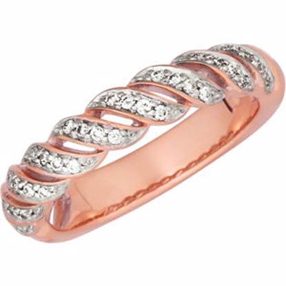 67809:103:P 14kt Rose 1/5 CTW Diamond Anniversary Band 