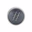 27992:101:P Sterling Silver 10.6mm Number Sign Cylinder Bead
