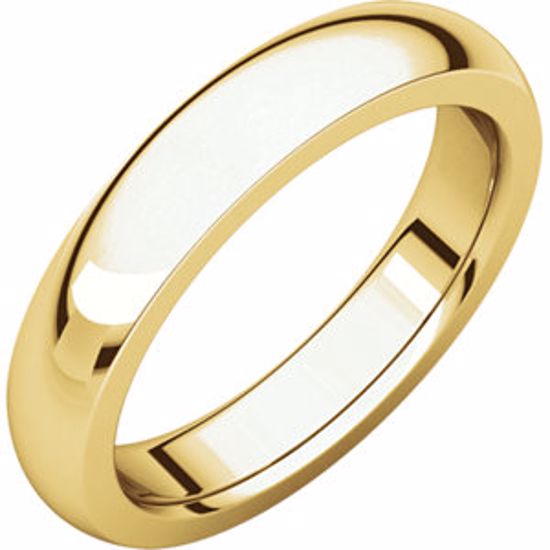 IRH5:143128:P 10kt Yellow 4 mm Heavy comfort Fit Band