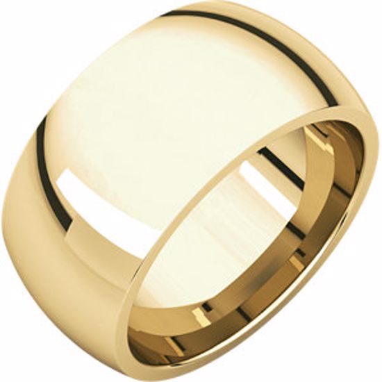 IR7:50958:P 10kt Yellow 10mm Comfort Fit Band