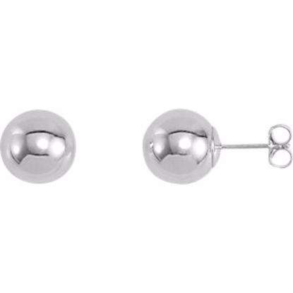 67846:105:P Bright Finish Ball Earrings 