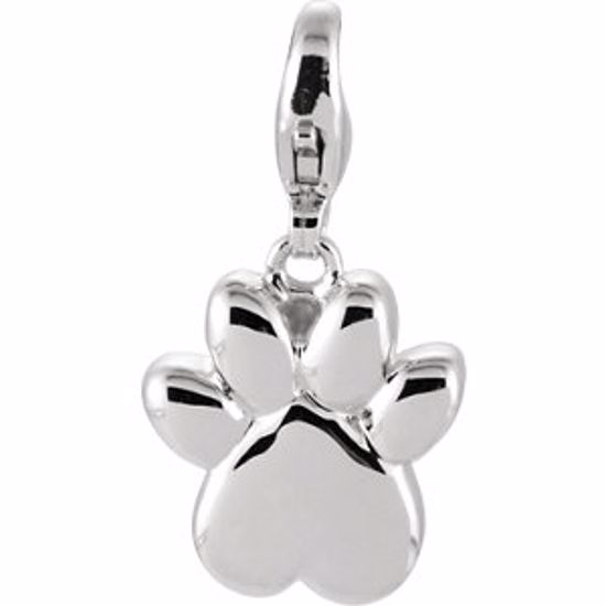 84789:102:P Charming Animals® Paw Print Charm