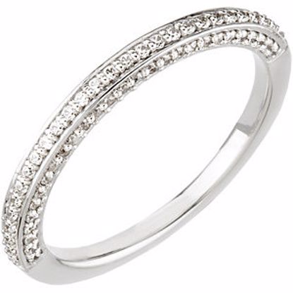 67802:102:P 14kt White 3/8 CTW Diamond Band