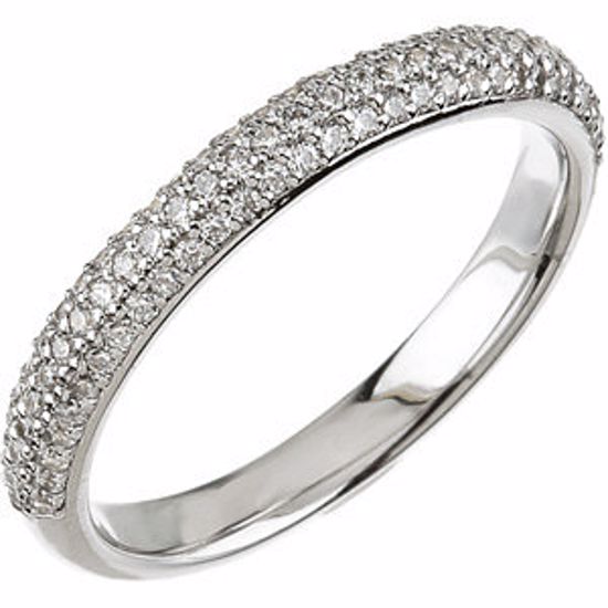 67797:103:P 14kt White 3/8 CTW Diamond Band