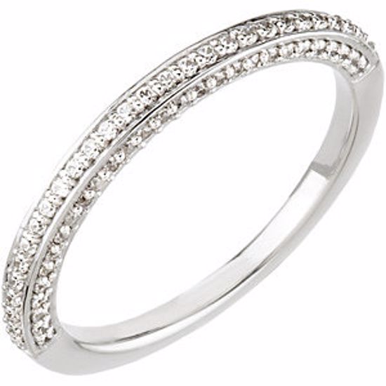 67799:102:P 14kt White 3/8 CTW Diamond Band