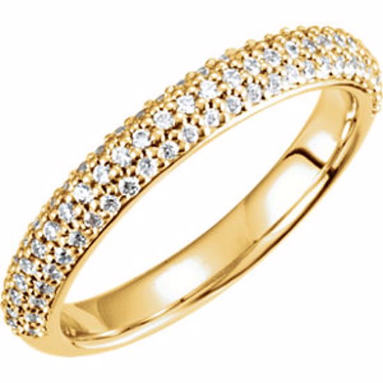 67797:104:P 14kt Yellow 3/8 CTW Diamond Band