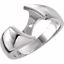 50289:276738:P 10kt White Shank for Peg Setting