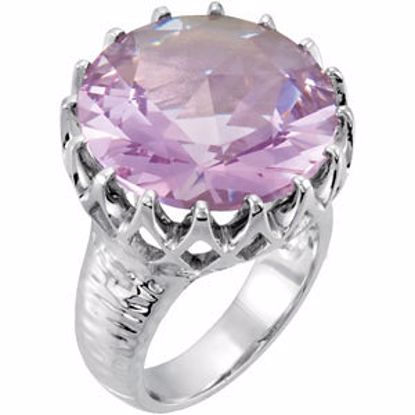 67950:101:P Rose De France Quartz Crown Design Ring