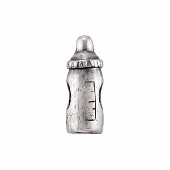 28092:101:P Sterling Silver 16x5.9mm Baby Bottle Bead