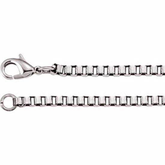 C816:102:P Stainless Steel Box Chain 3mm