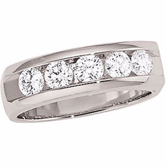 60141:207344:P Men's 5-Stone Diamond Ring