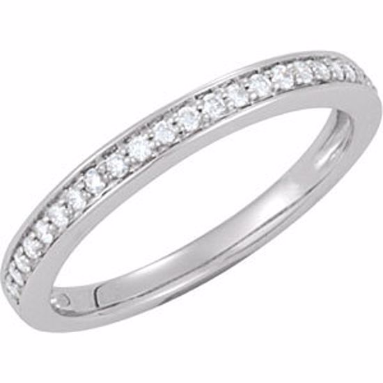 64940:60007:P 14kt White 1/5 CTW Diamond Band