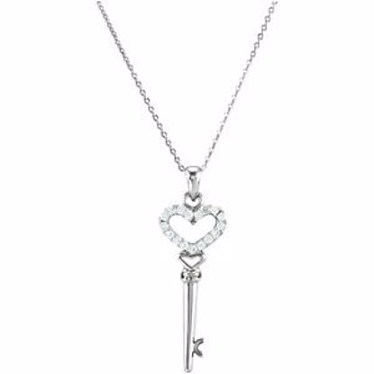 R410026:1010:P The Key to a Child's Heart Pendant with Chain