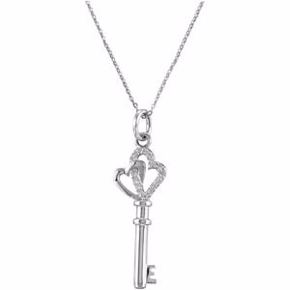 R410028:1010:P The Friendship Key of Love Pendant with Chain
