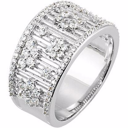 68040:100:P 14kt White 9/10 CTW Diamond Anniversary Band
