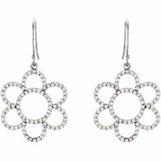 68056:847980:P 3/4 CTW Diamond Flower Earrings