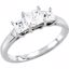 67959:103:P 1/2 CTW Diamond 3-Stone Engagement Ring