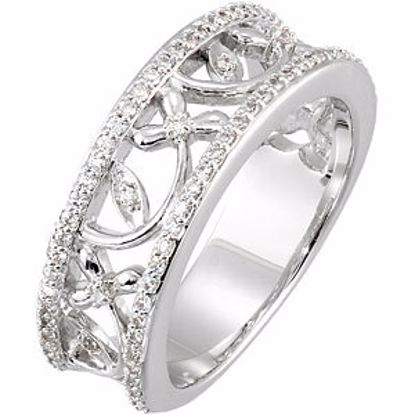 68041:100:P 14kt White 3/8 CTW Diamond Anniversary Band