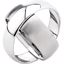 XOE11.5:101:P Titanium & 14kt X1 White 6mm & 8mm Rotating Band Size 11.5