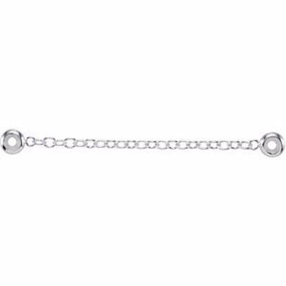 28141:101:P Sterling Silver Safety 2.5" Chain