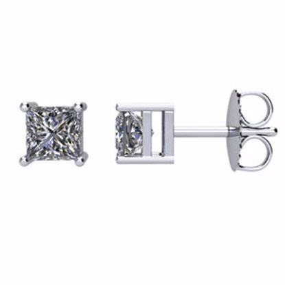 62866:279756:P 14kt White 3/4 CTW Diamond Earrings