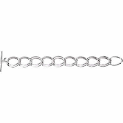 BRC677:101:P 18.86mm Link Bracelet with Toggle Clasp