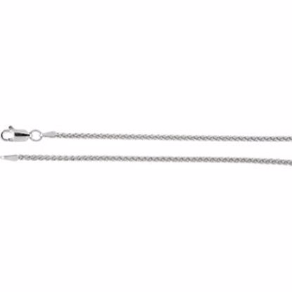 CH971:101:P Sterling Silver 1.8mm Wheat 7" Chain