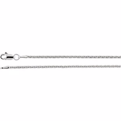 CH973:101:P Sterling Silver 1.5mm Wheat 7" Chain