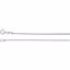 CH974:105:P Sterling Silver .85mm Baby Wheat 24" Chain
