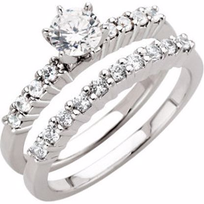 63886:60003:P 14kt White 3/4 CTW Diamond Engagement Ring